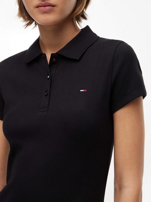 vestido-polo-con-maga-corta-para-mujer-dw0dw22852-bds