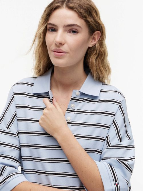 polo-de-rayas-de-corte-oversize-para-mujer-ww0ww50026-0ap