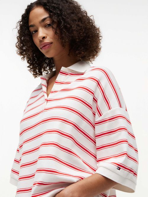 polo-de-rayas-de-corte-oversize-para-mujer-ww0ww50026-0e2