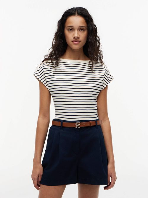 camiseta-de-cuello-barco-con-botones-dorados-para-mujer-ww0ww50942-0ad