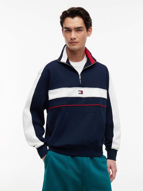 sudadera-color-block-con-cremallera-de-un-cuarto-dm0dm23244-c1g