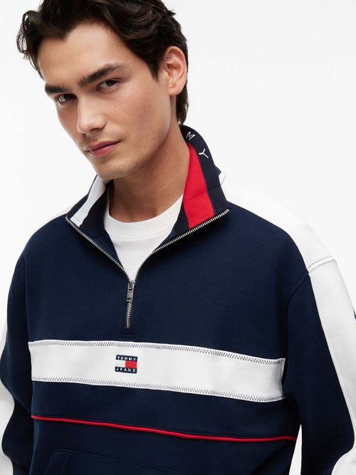 sudadera-color-block-con-cremallera-de-un-cuarto-dm0dm23244-c1g