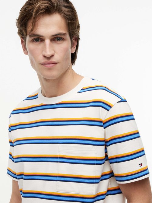 playera-relajada-de-rayas-mixtas-en-punto-mw0mw43199-0fa