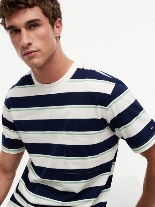playera-relajada-de-rayas-mixtas-en-punto-mw0mw43199-0fb