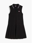 vestido-corto-tipo-polo-de-pique-con-parche-para-mujer-dw0dw22839-bds